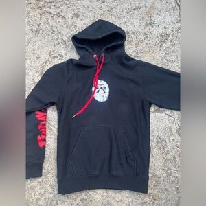 Shoe Palace x Friday The 13th Black Hooded Sweatshirt Jason Voorhees Size S